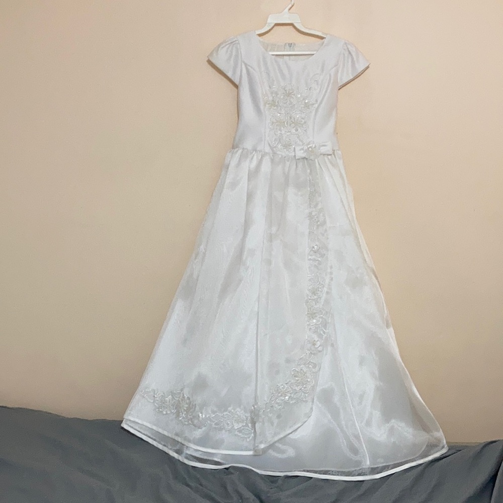 Kid collection girl’s Sophisticated Satin dress